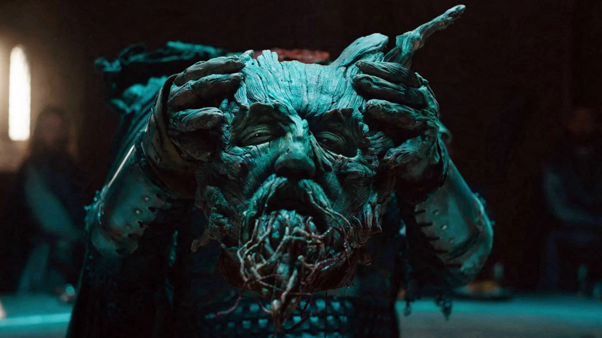 Ralph Ineson as the Green Knight in "The Green Knight"