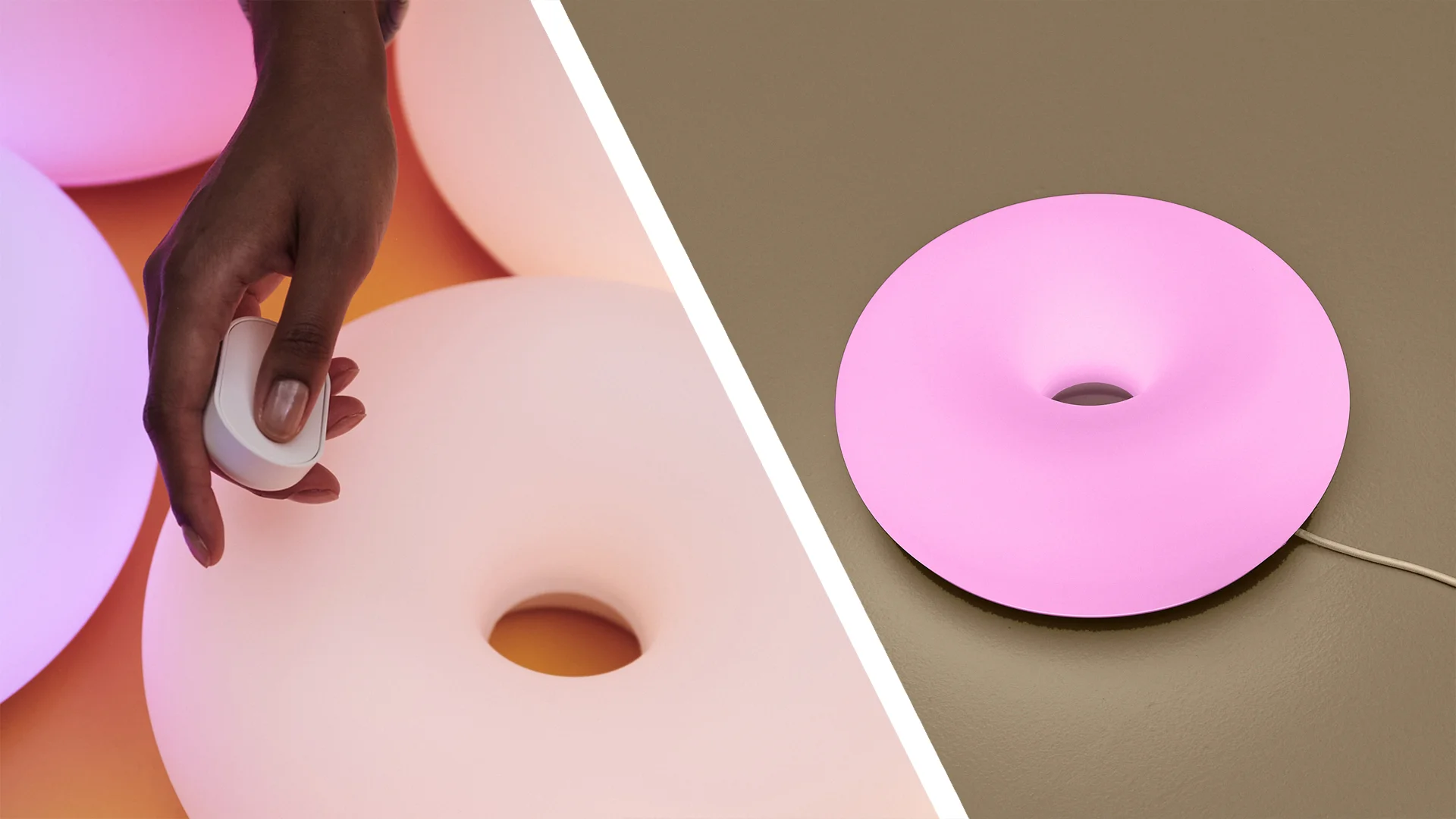 VARMBLIXT donut lamp