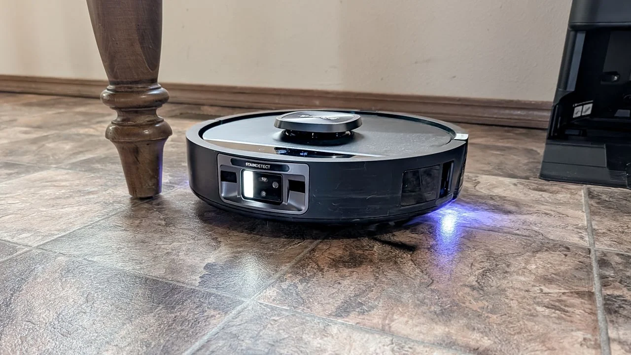 I tried the new Shark UV robot vacuum in my home and it even reveals my dog's drool
