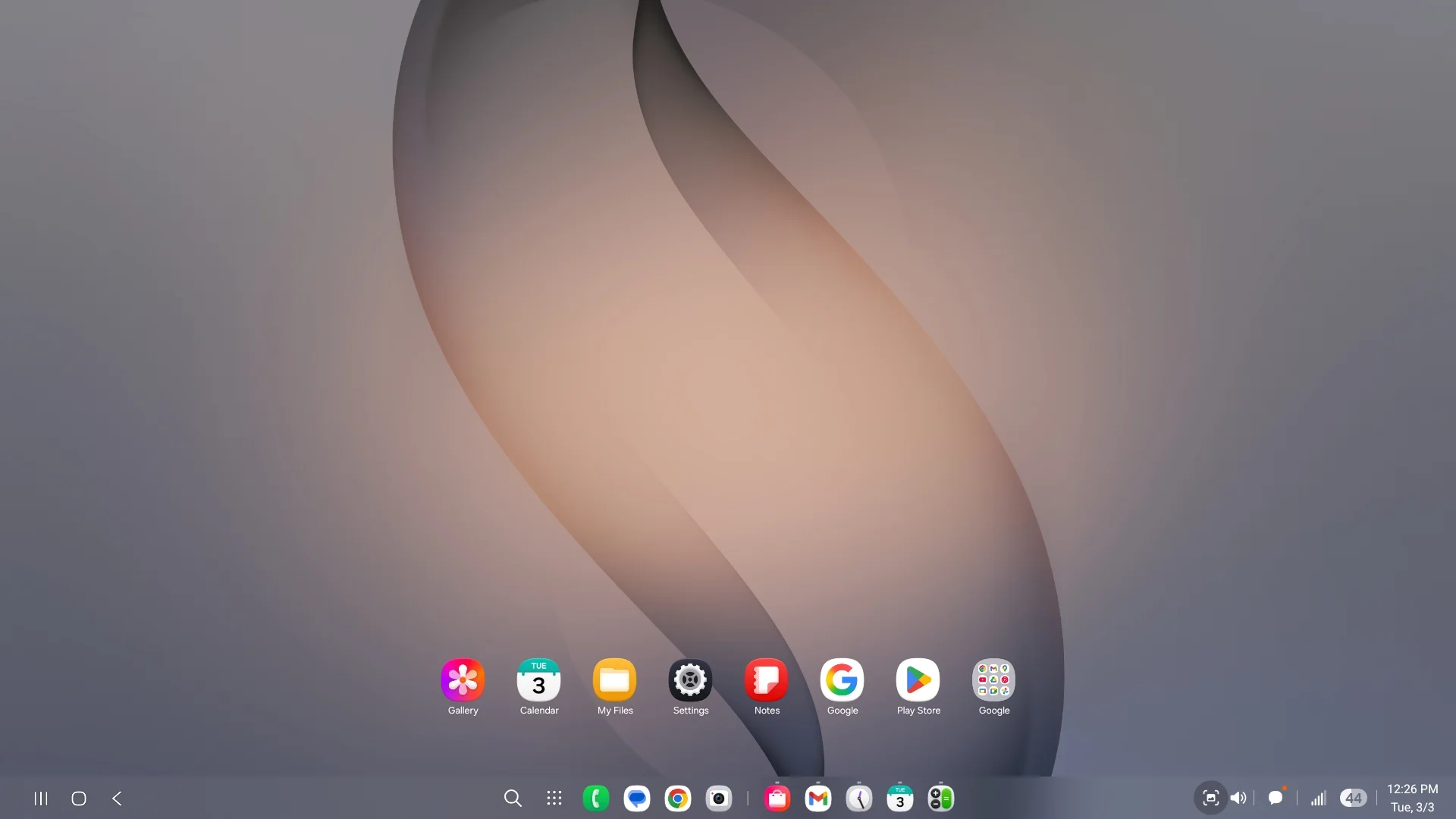 Screen shots of Samsung DeX on Galaxy S26.